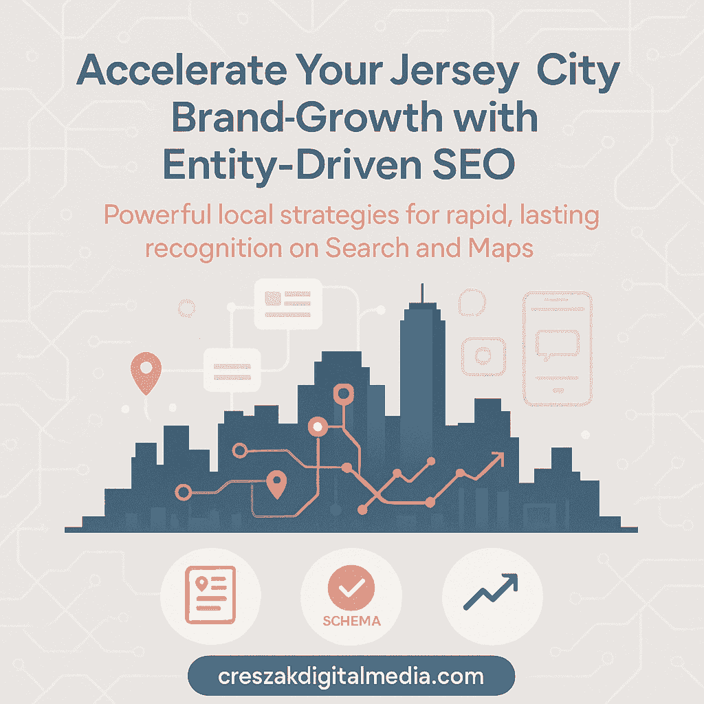 Entity driven SEO Services in Jersey City for growing small brands by CresZak Digital Media using semantic optimization