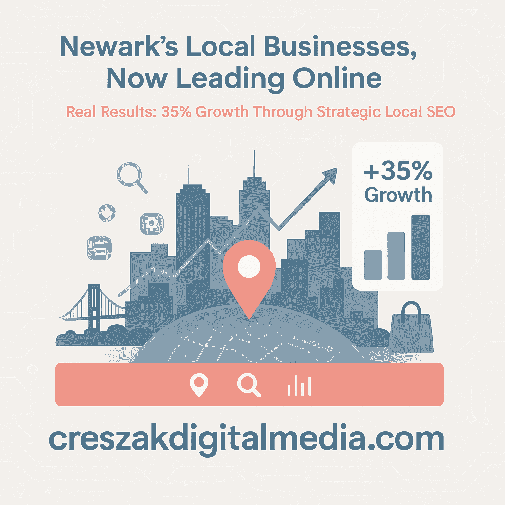SEO Services in Newark proven local success by CresZak Digital Media driving measurable business growth
