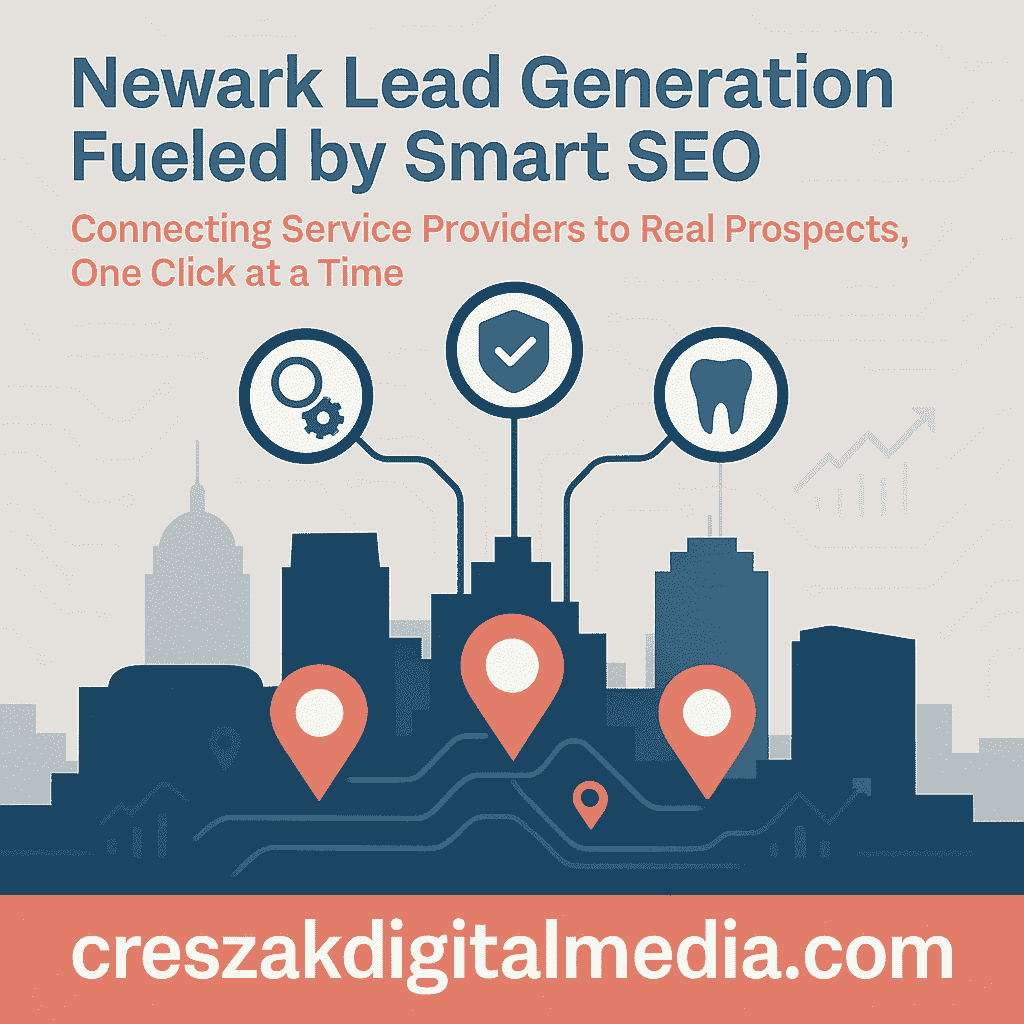 SEO Services in Newark driving strategic local lead generation by CresZak Digital Media through conversion optimization