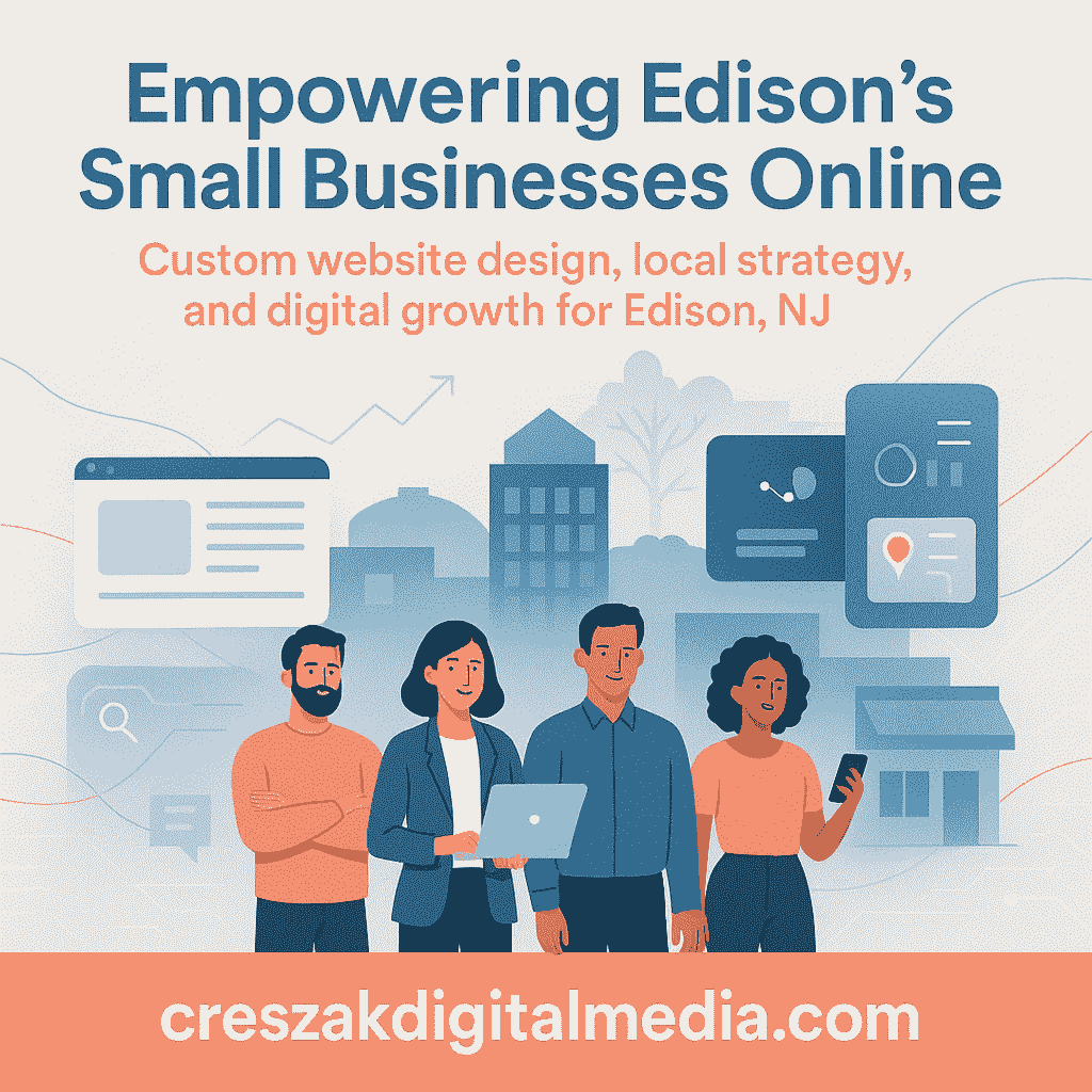 Entity-based Web Design Services in Edison building trust and credibility through customized web strategies for local businesses