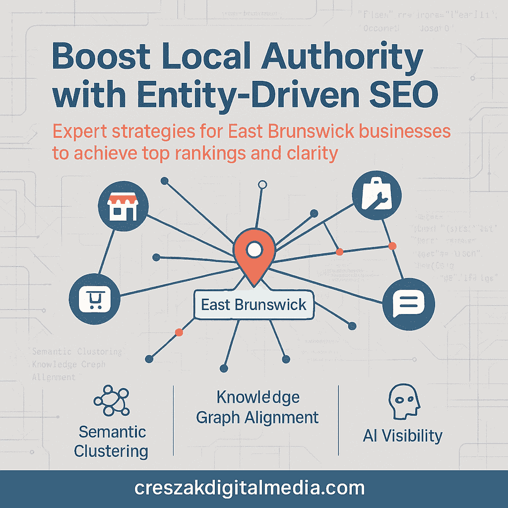 Entity driven SEO Services in East Brunswick helping small businesses grow by CresZak Digital Media through semantic SEO strategy