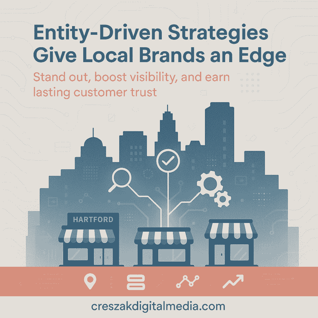 Entity driven SEO Services in Hartford giving small brands an edge by CresZak Digital Media through semantic SEO