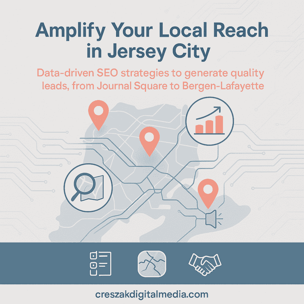 Generating local leads with SEO Services in Jersey City by CresZak Digital Media through Google Maps optimization