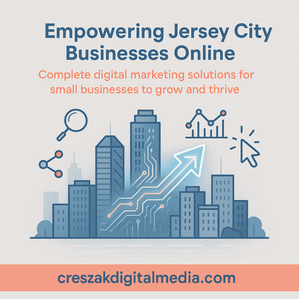 Digital Marketing Services in Jersey City using entity based SEO to build search authority by CresZak Digital Media