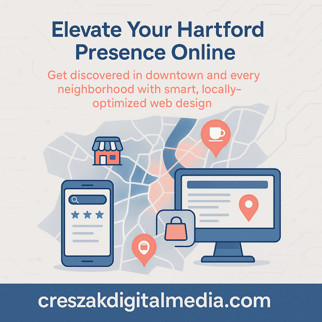 How Creszak Web Design Services boost local visibility in Hartford with SEO-driven, high-performance websites
