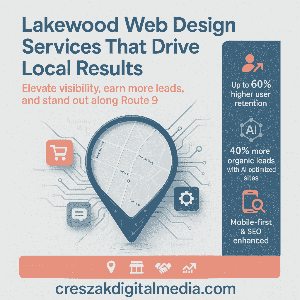 How Web Design Services in Lakewood boost local visibility with responsive website design by CresZak Digital Media