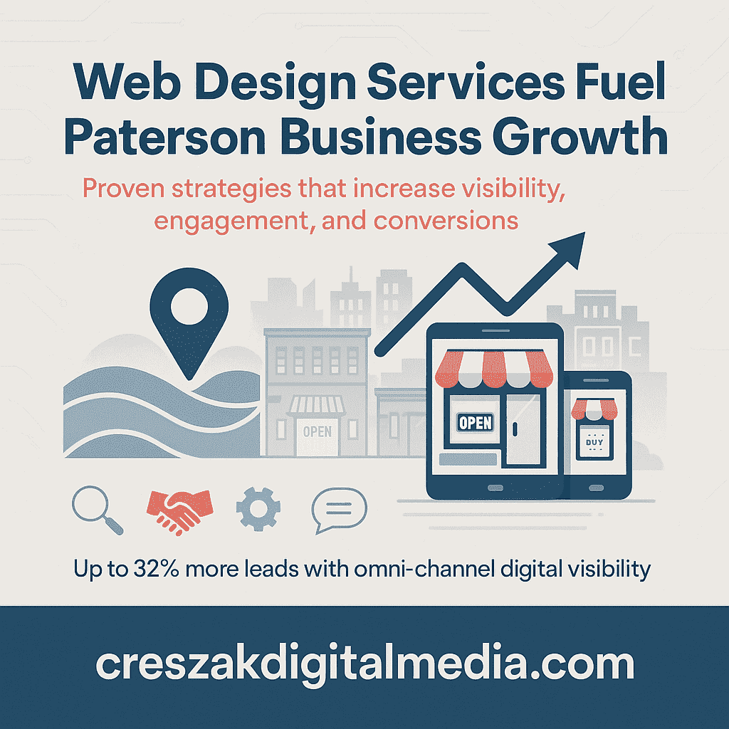 How Creszak Web Design Services boost local visibility in Paterson with SEO-optimized, high-performance websites