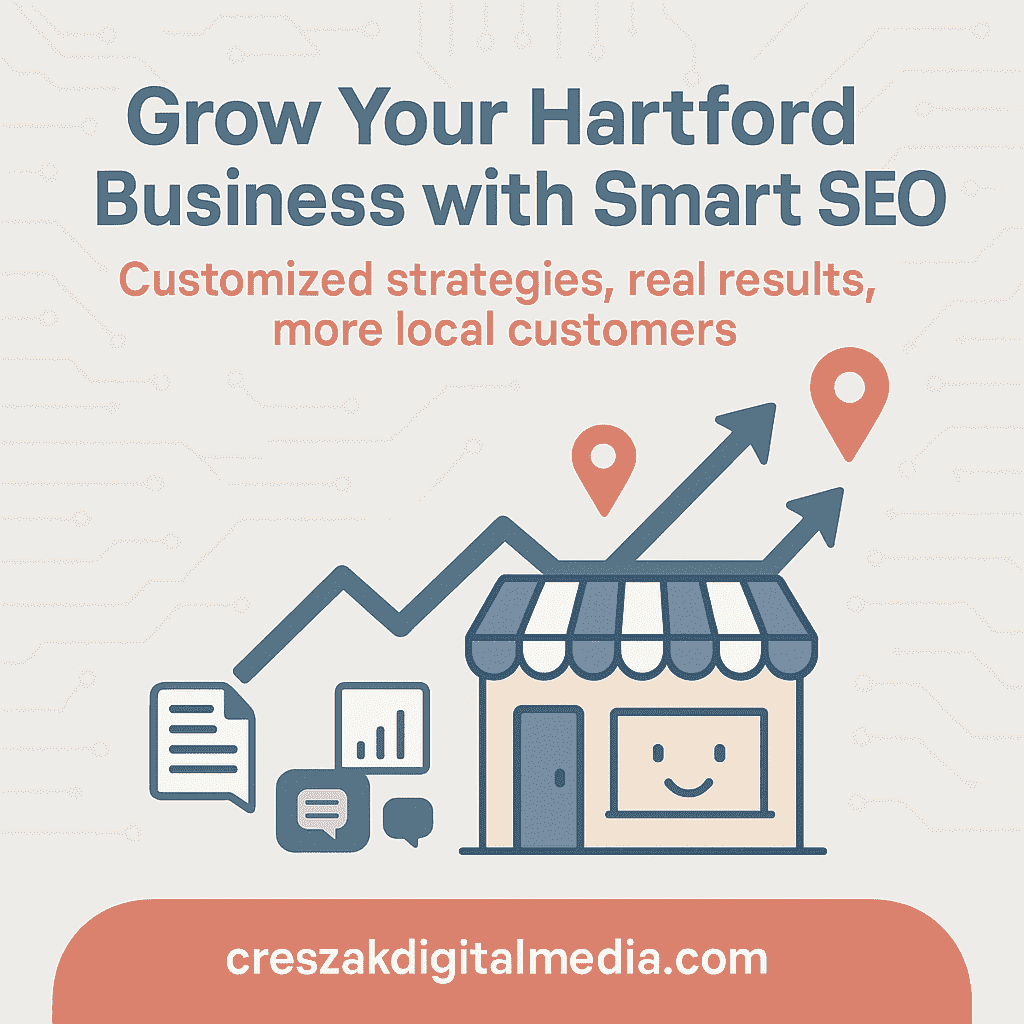 How SEO Services in Hartford help small businesses thrive by CresZak Digital Media using organic traffic growth