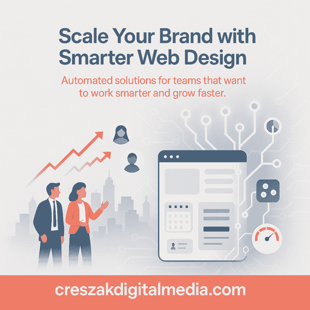 Web Design Services in Bridgeport helping small teams scale online by CresZak Digital Media using conversion focused UX design