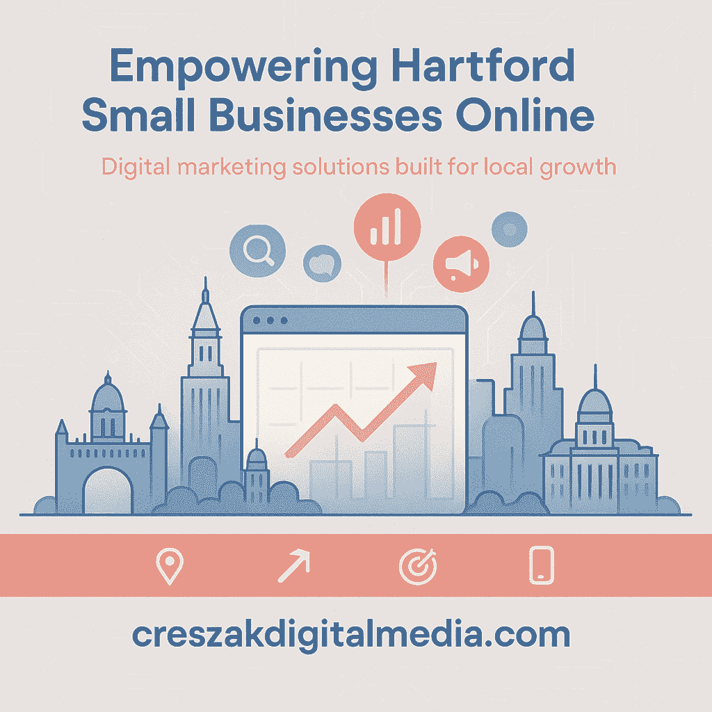 Digital Marketing Services in Hartford powering local business growth with strategic SEO marketing by CresZak Digital Media