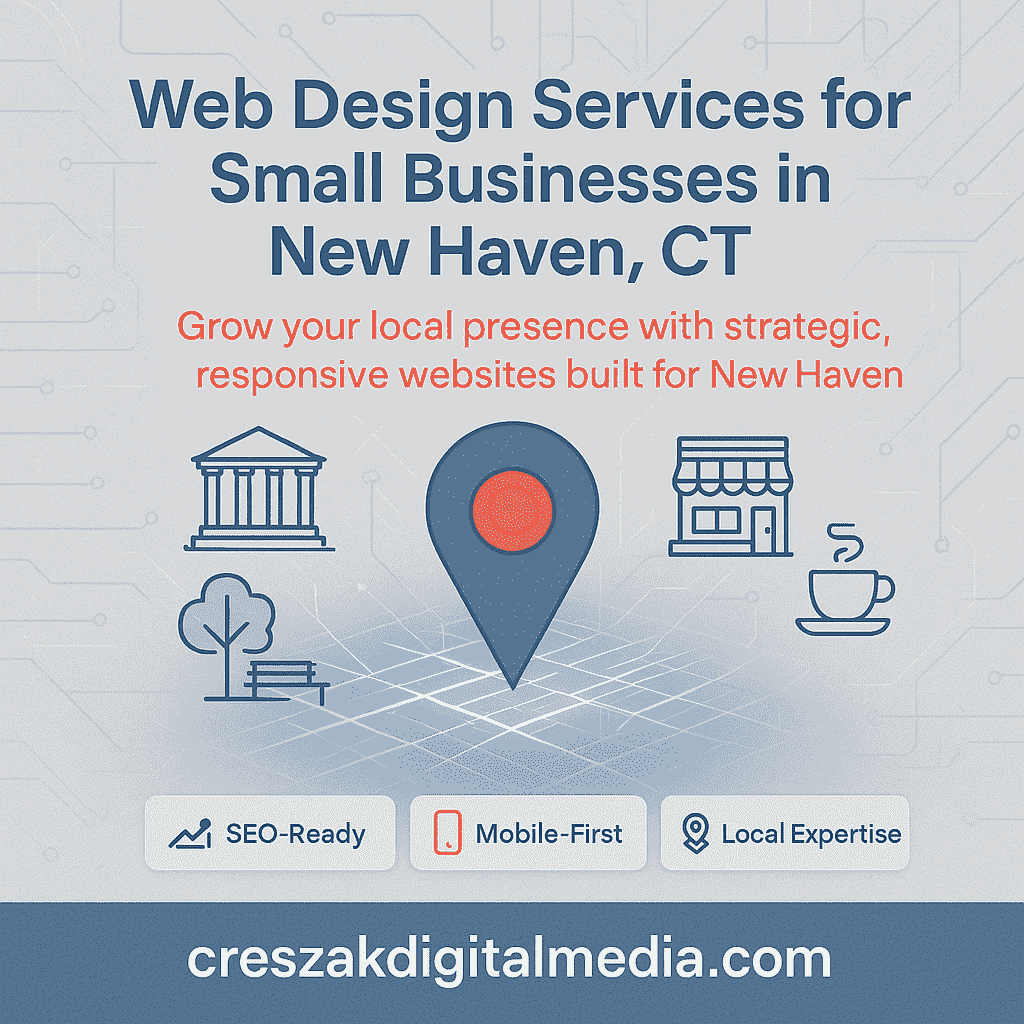 Local growth strategy through Web Design Services in New Haven by CresZak Digital Media using SEO-driven website design