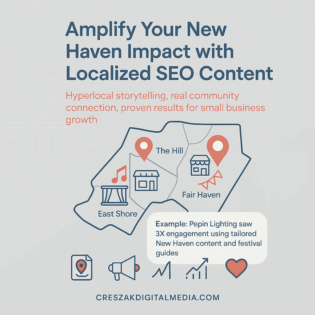  Seo Services in New Haven with locally-focused content creation designed for search visibility and growth