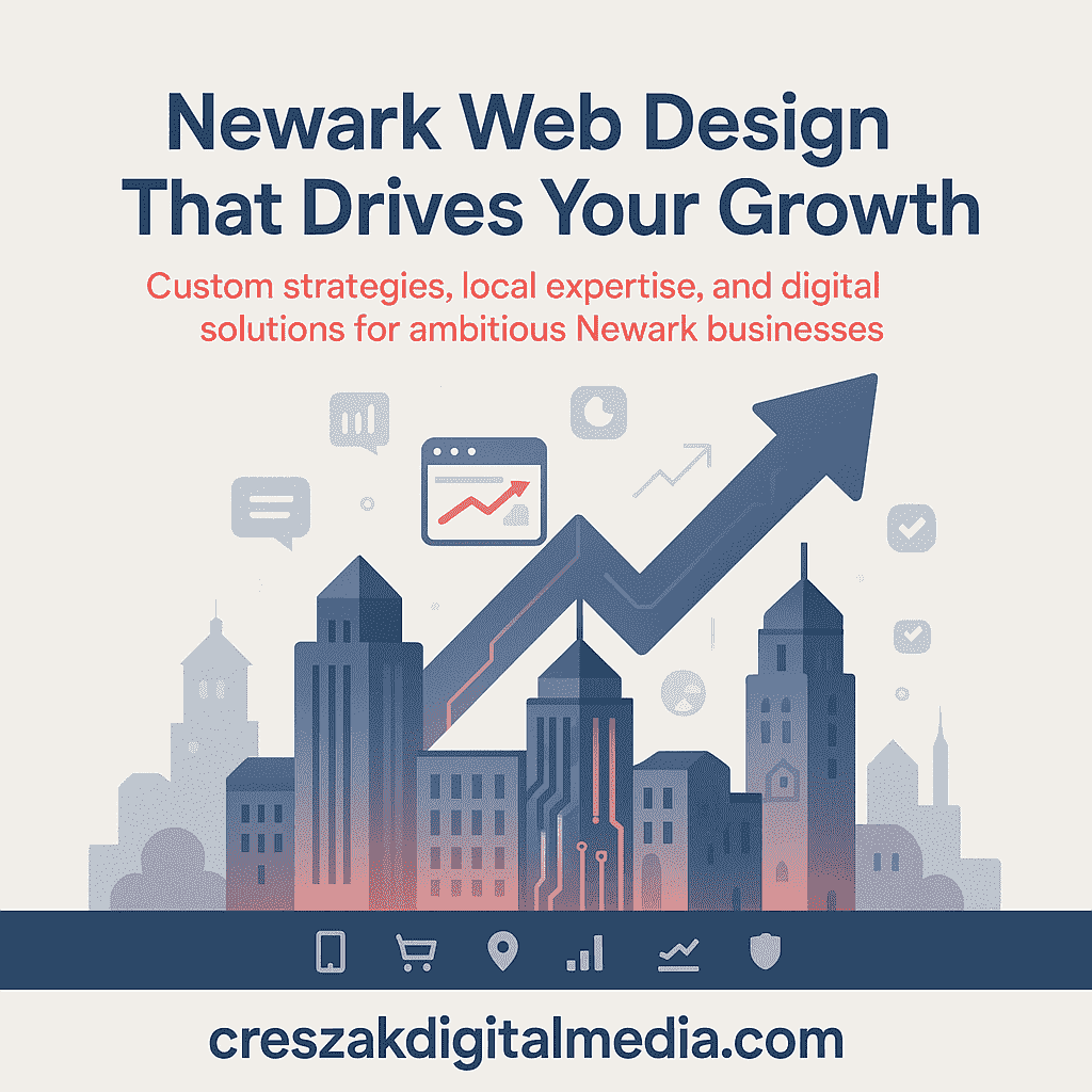 Newark Web Design Services for ambitious small businesses, creating customized websites for growth and local success