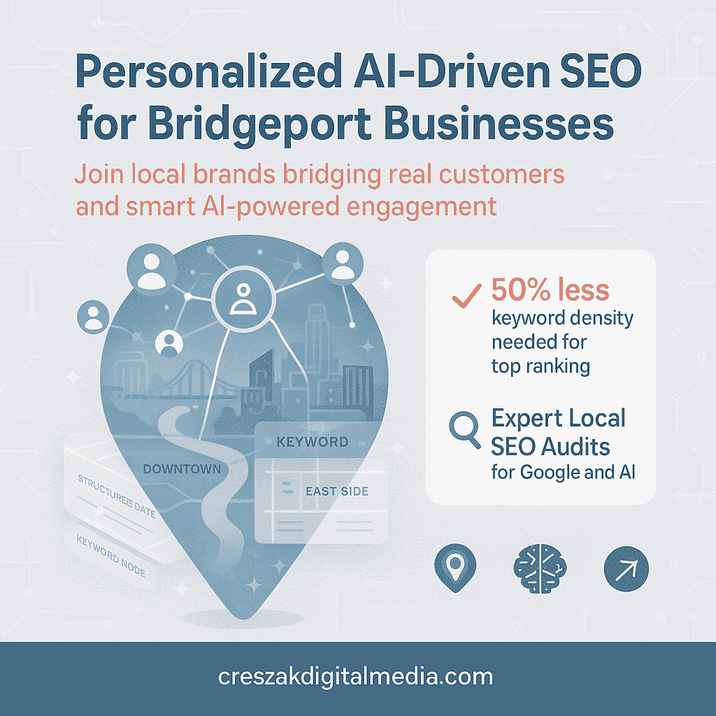 AI-powered Seo Services personalized for Bridgeport businesses focused on visibility and lead generation