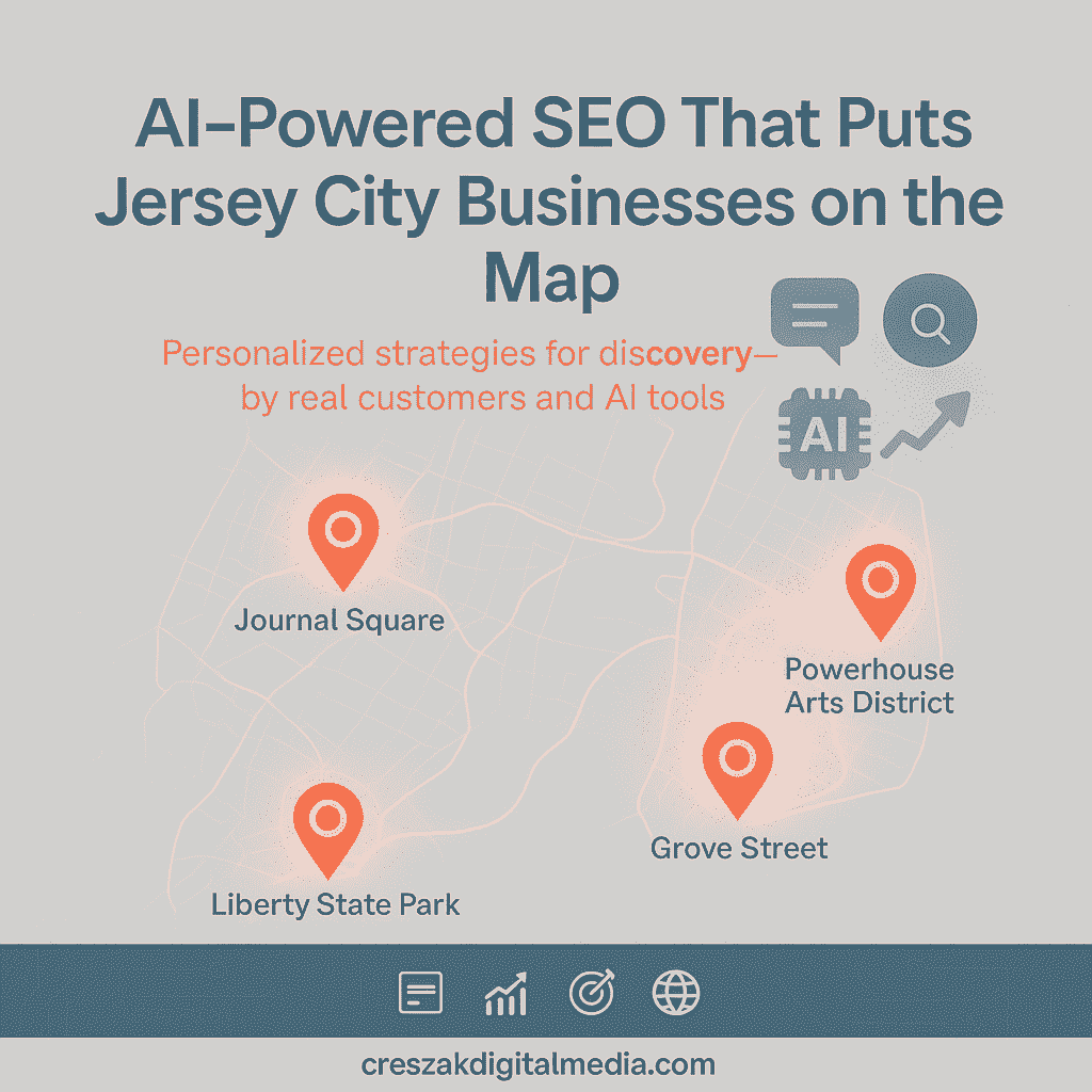 Semantic SEO Services in Jersey City helping companies shine online and in AI by CresZak Digital Media