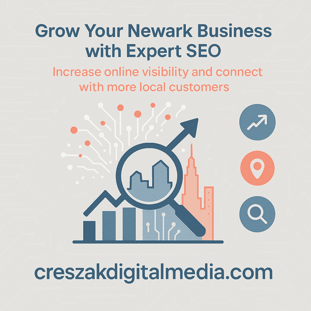 SEO Services in Newark supporting sustainable small business growth by CresZak Digital Media through local search optimization