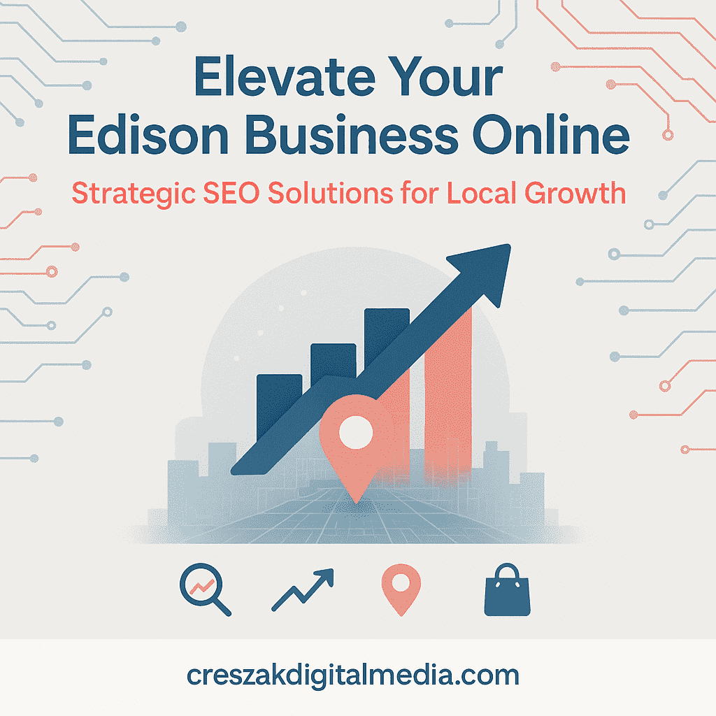 SEO Services in Edison elevating small business visibility through strategic optimization by CresZak Digital Media for local search growth