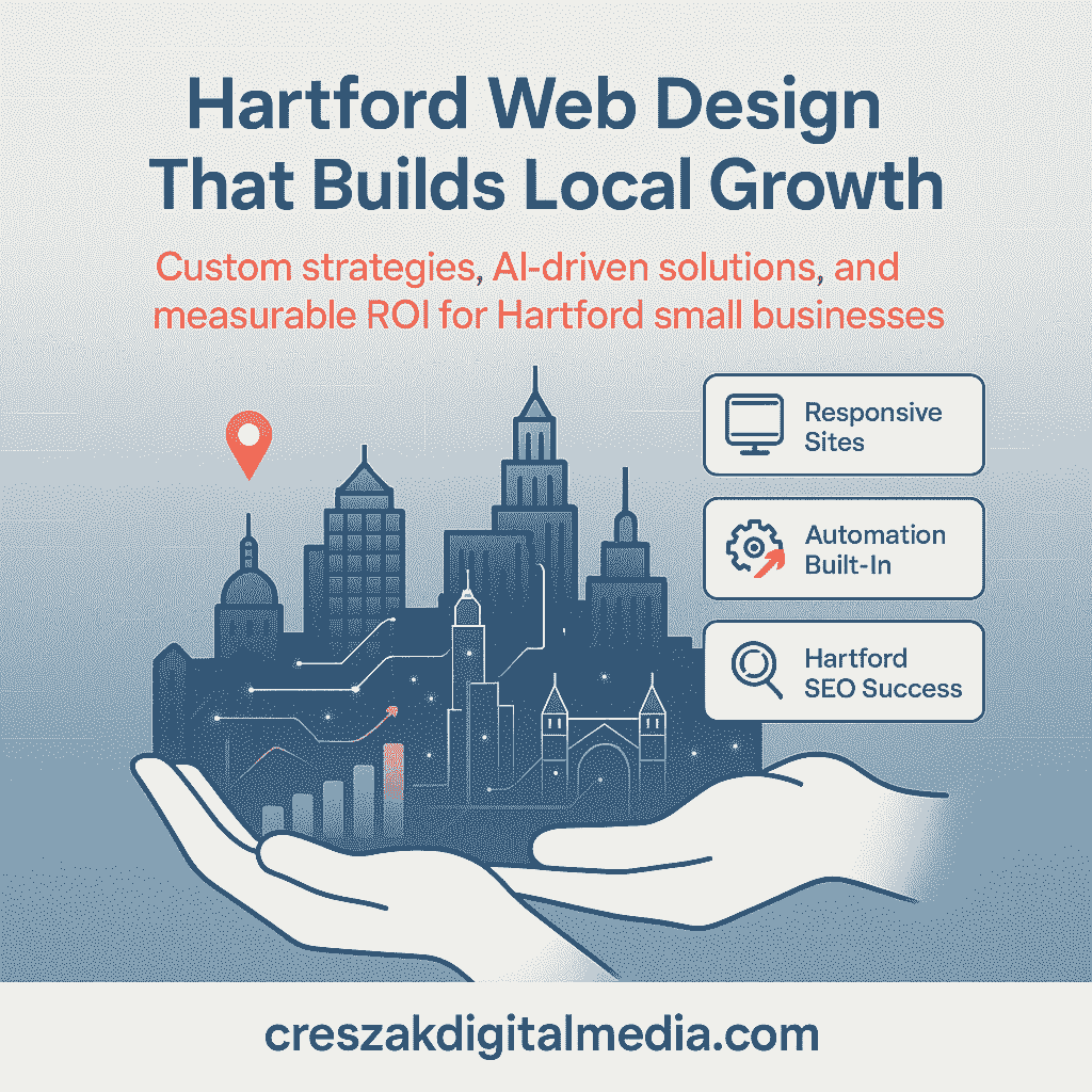 Tailored website strategies for Hartford's ambitious brands, delivered through expert Web Design Services for growth