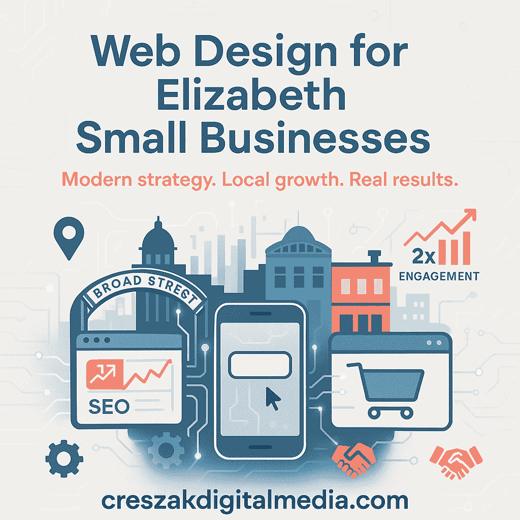 Web Design Services for small businesses in Elizabeth, NJ, delivering custom websites to boost local growth and visibility