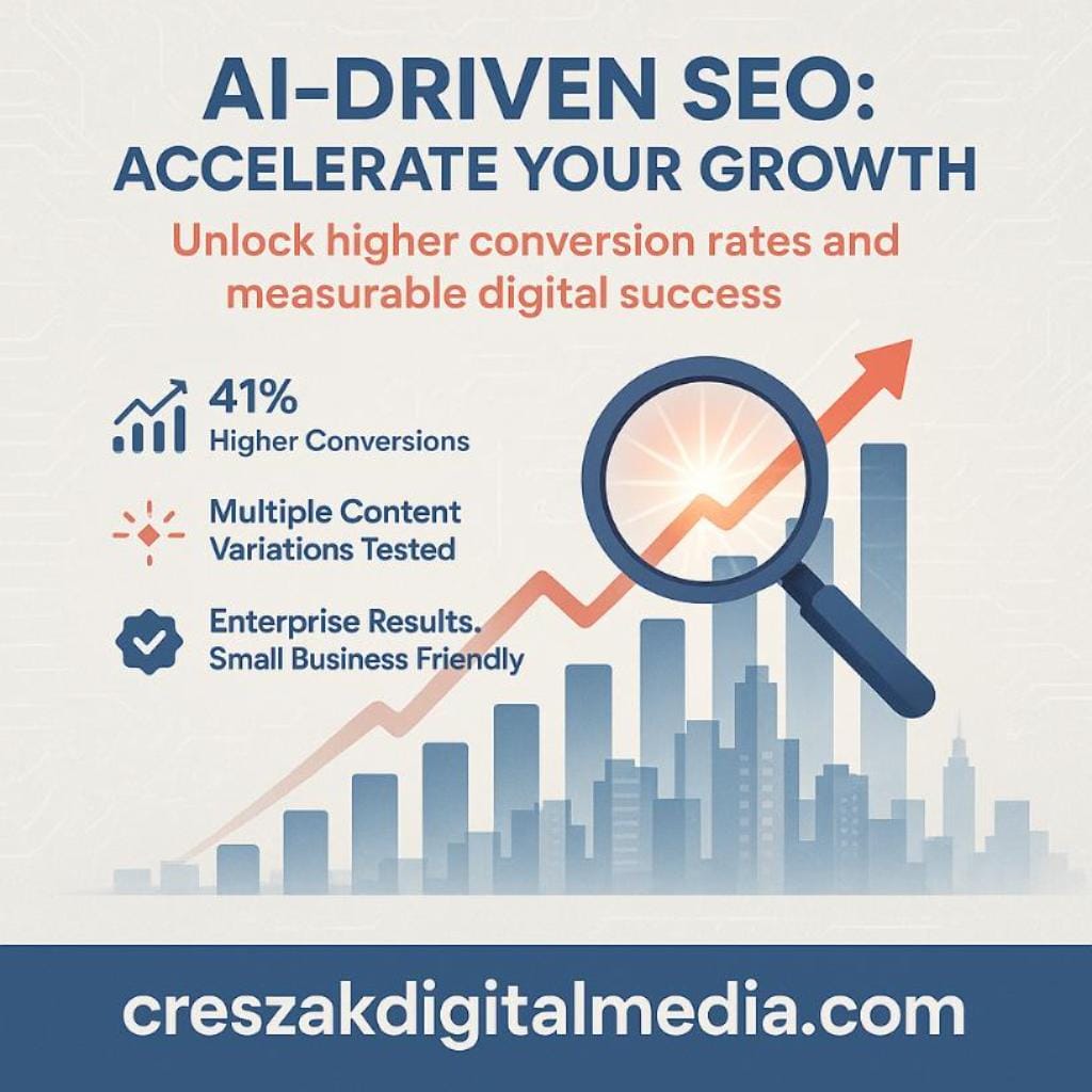 achieving remarkable growth through ai-driven seo optimization AI-Driven Website SEO Services by CresZak Digital Media Delivering Remarkable Growth