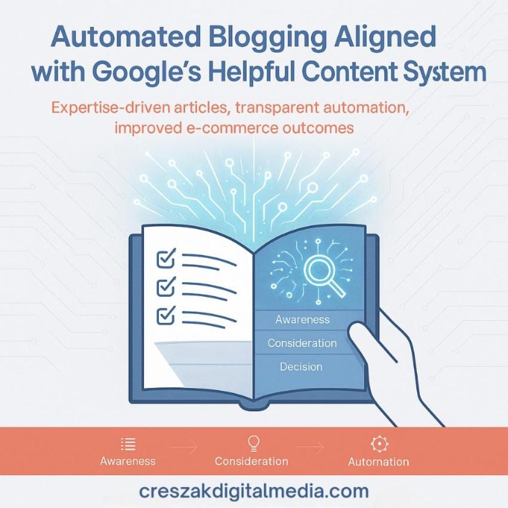 aligning automated blogging with google’s helpful content system requirements Aligning Automated Blogging with Helpful Content Guidelines Through CresZak Digital Media Ecommerce SEO Services