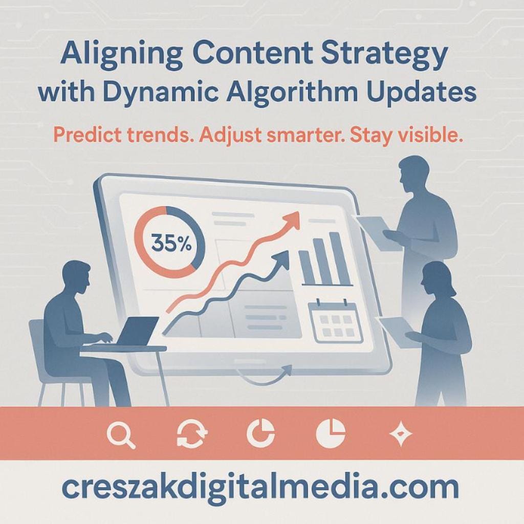 aligning content strategy with dynamic algorithm updates How aligning content strategy with dynamic algorithms strengthens SEO Services for Small Businesses by CresZak Digital Media.