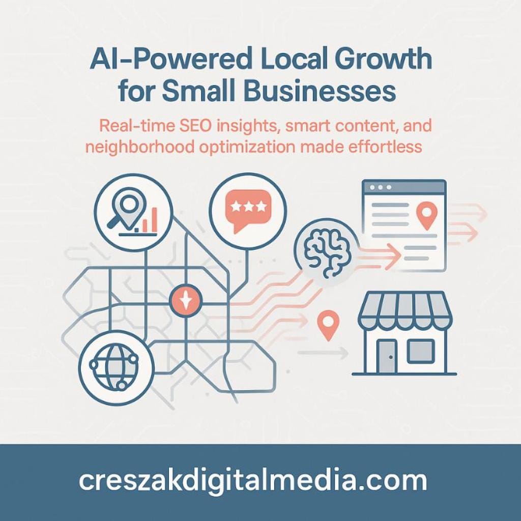 Leveraging AI tools and localized rank trackers to improve Google Business Profile content and Local SEO Services – CresZak Digital Media.