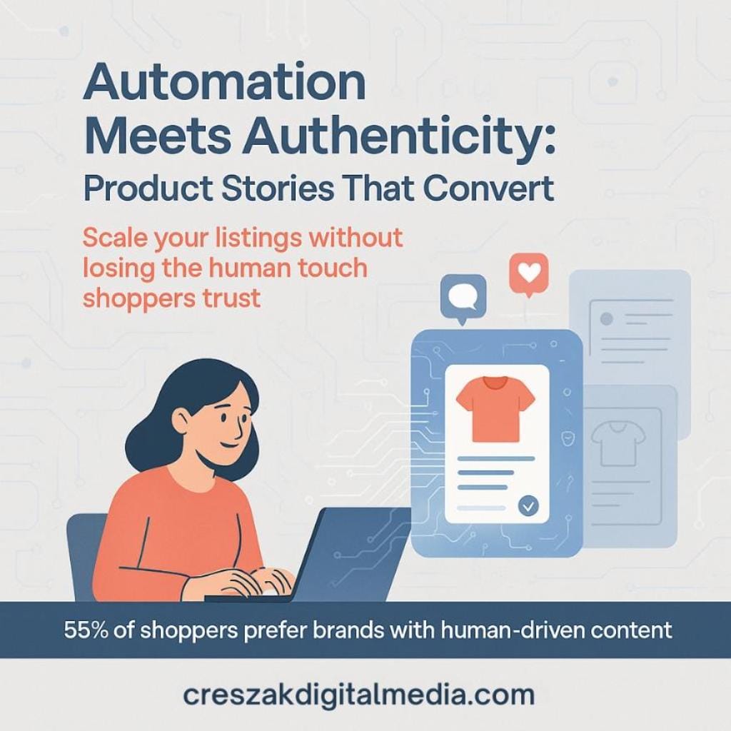Balancing Automation and Storytelling Using CresZak Digital Media eBay SEO Services