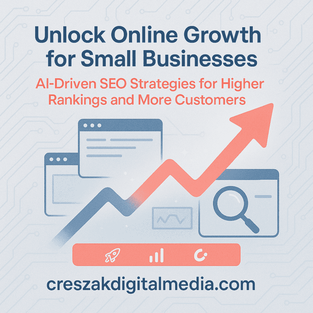 best seo services for small businesses to grow online CresZak Digital Media providing the best SEO Services for Small Businesses to achieve online growth.
