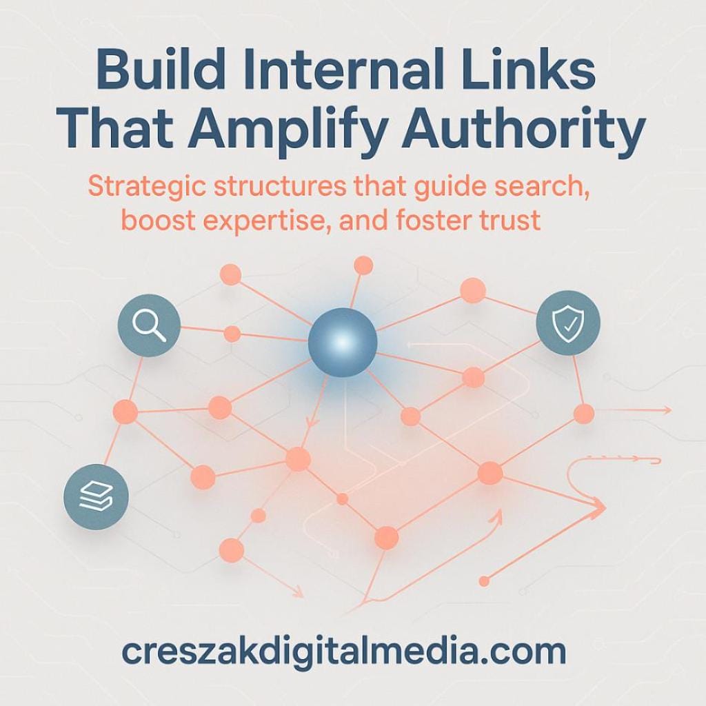building internal linking structures that signal topical authority How strategic internal linking builds topical authority and enhances SEO Services for Small Businesses by CresZak Digital Media.