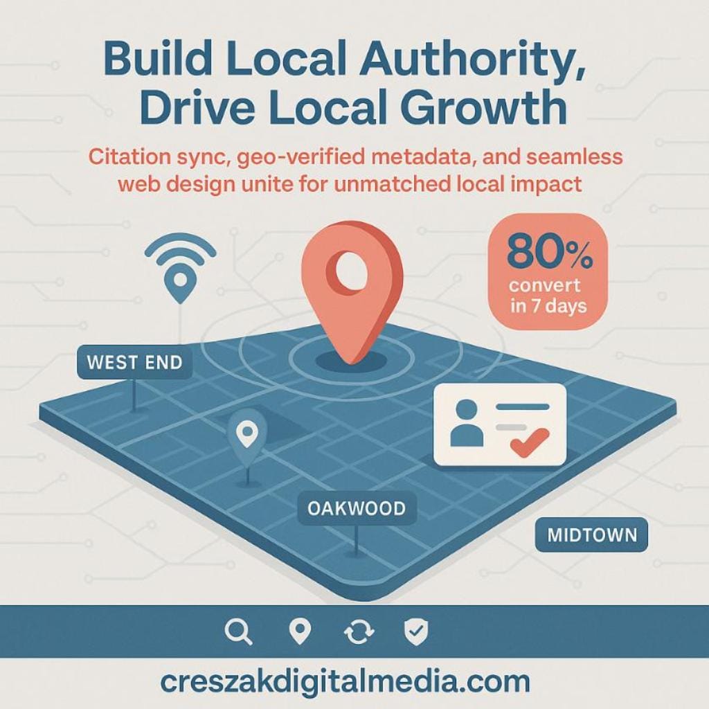 building local authority through citation sync and geo-tagged metadata Building local authority through citation sync and geo-tagged metadata to strengthen Local SEO Services – CresZak Digital Media.