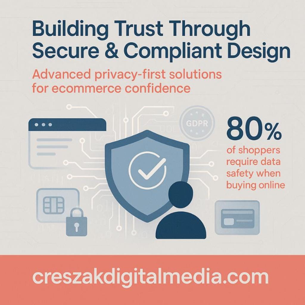building trust through secure and compliant design CresZak Digital Media Ecommerce Web Design Services ensuring secure and compliant design.
