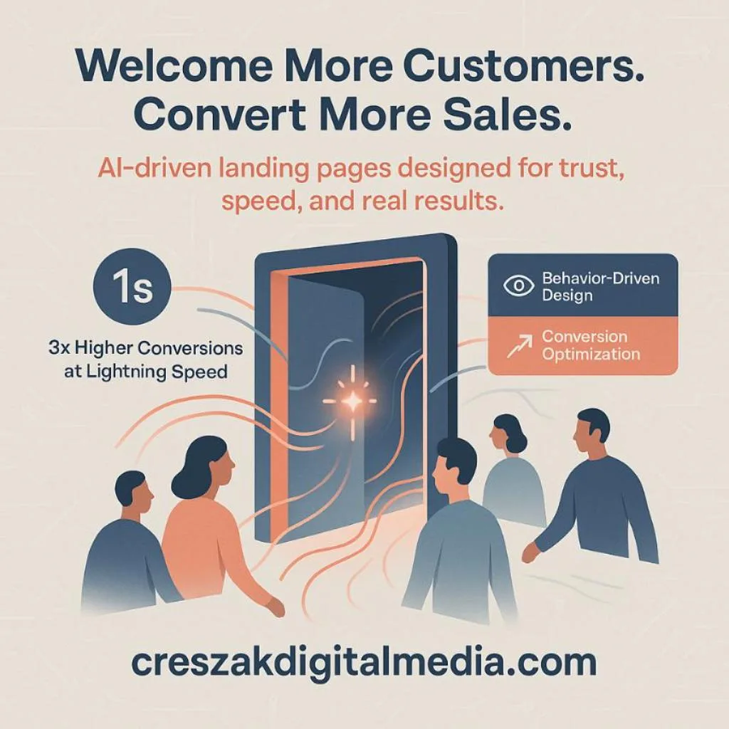 AI digital marketing services for high-converting website development by CresZak Digital Media