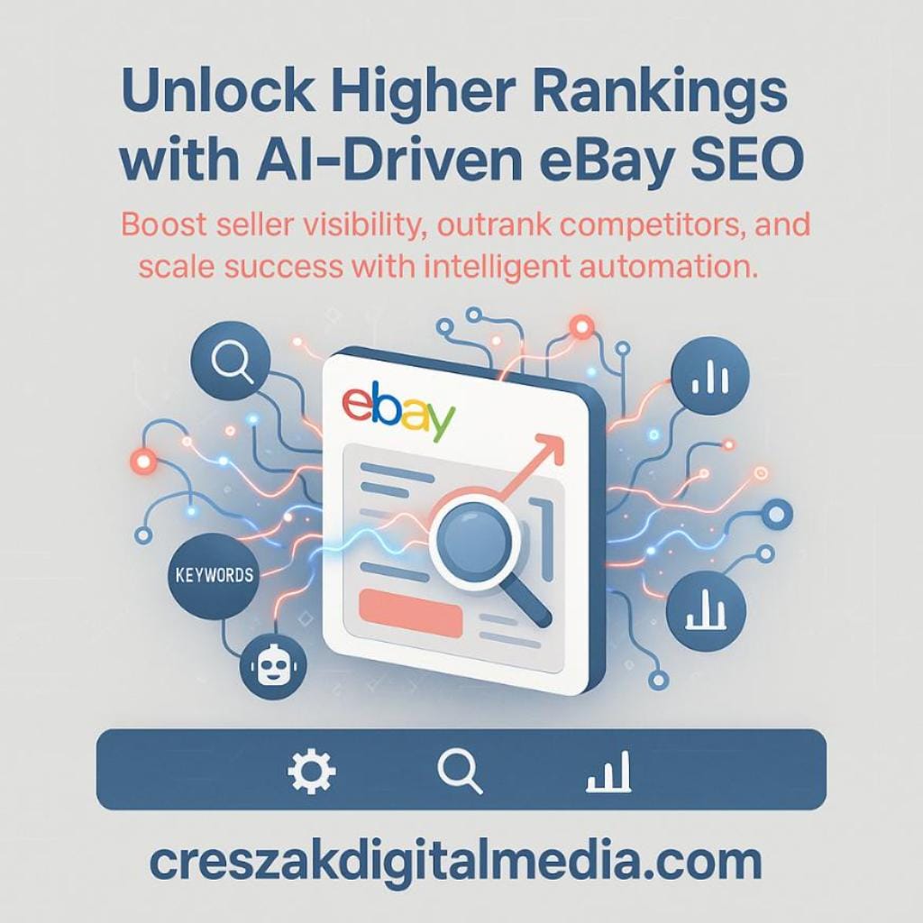 AI-Powered Strategies Enhancing Seller Rankings with CresZak Digital Media eBay SEO Services