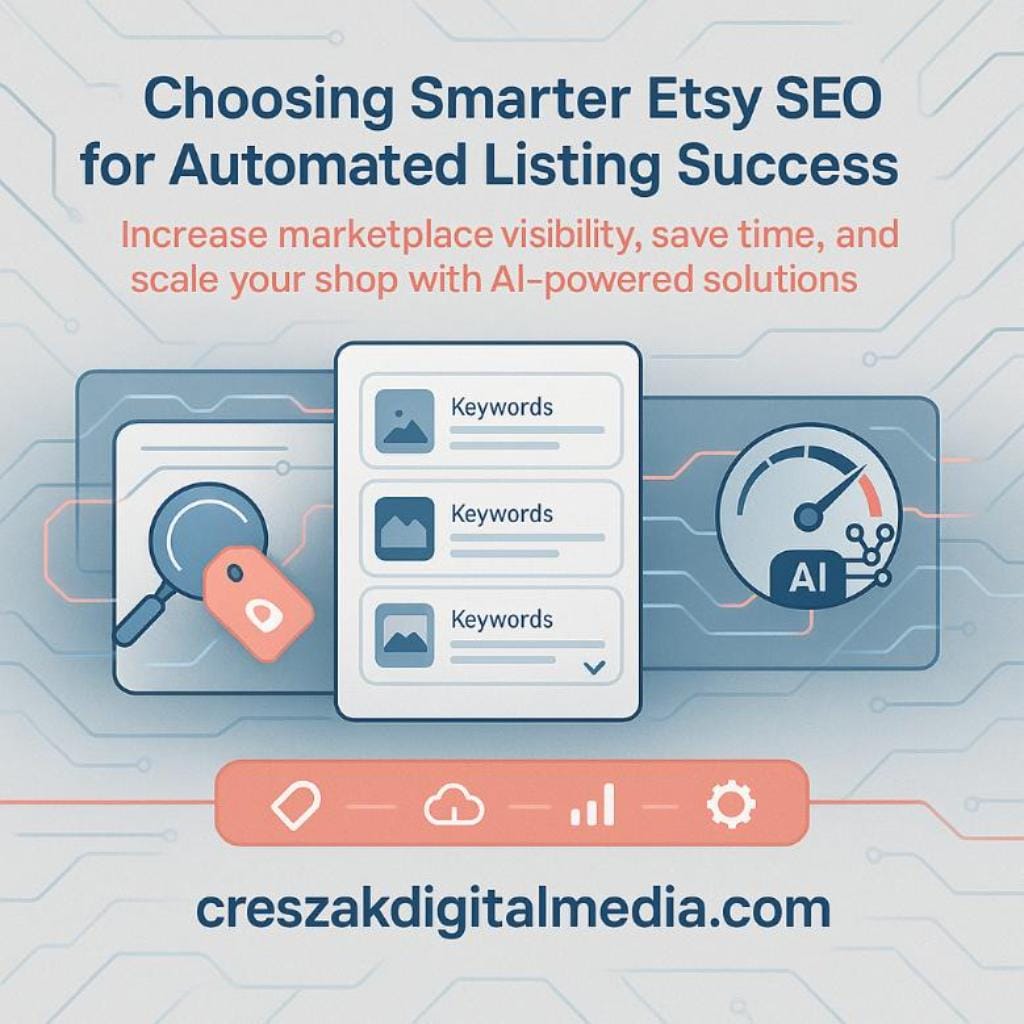 Choosing Tools for Automated Listings via CresZak Digital Media Etsy SEO Services