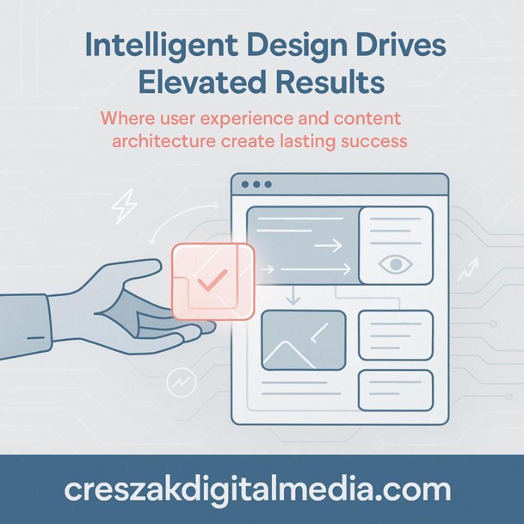 combining user experience design with content architecture CresZak Digital Media Website SEO Services Combining UX Design with Content Architecture