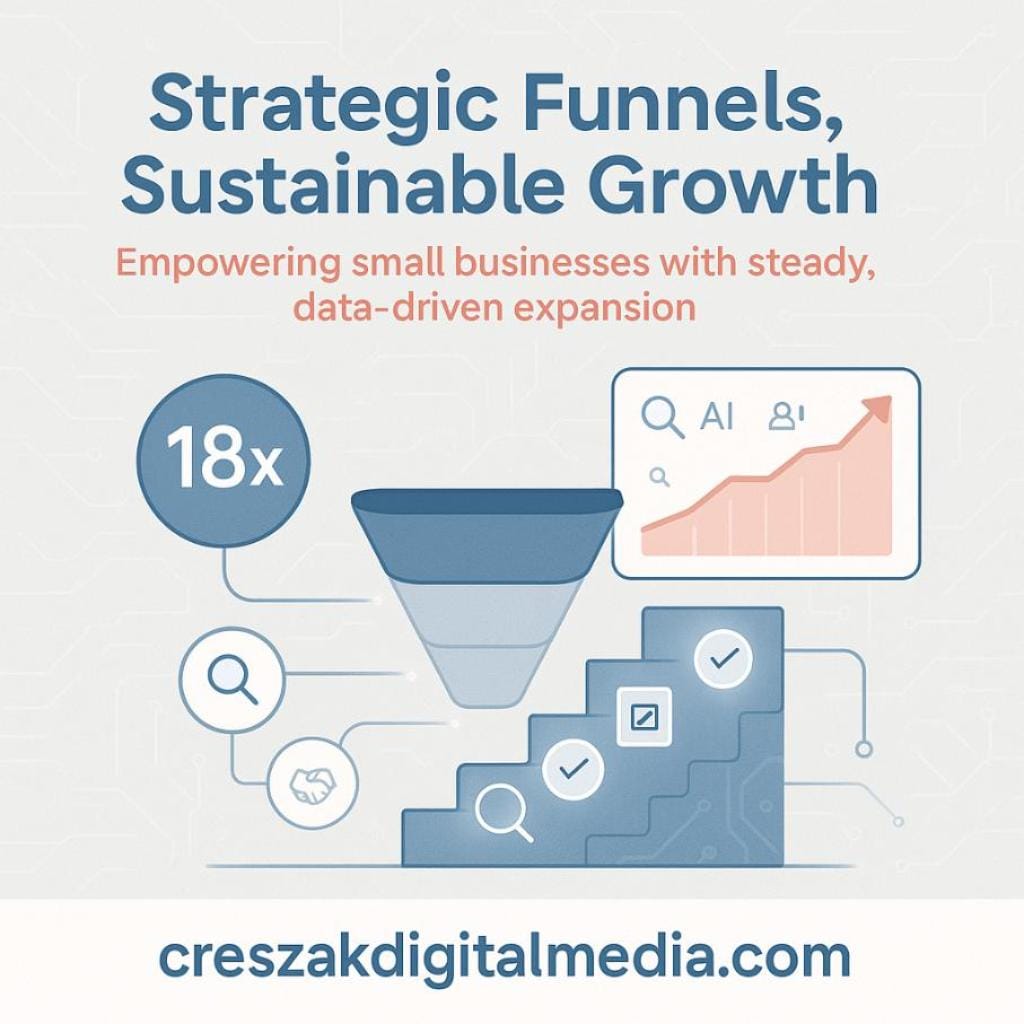do b2b marketing funnels, explained, still hold value for small businesses aiming to build a sustainable digital strategy CresZak Digital Media Funnel Marketing Services supporting sustainable B2B digital strategies.