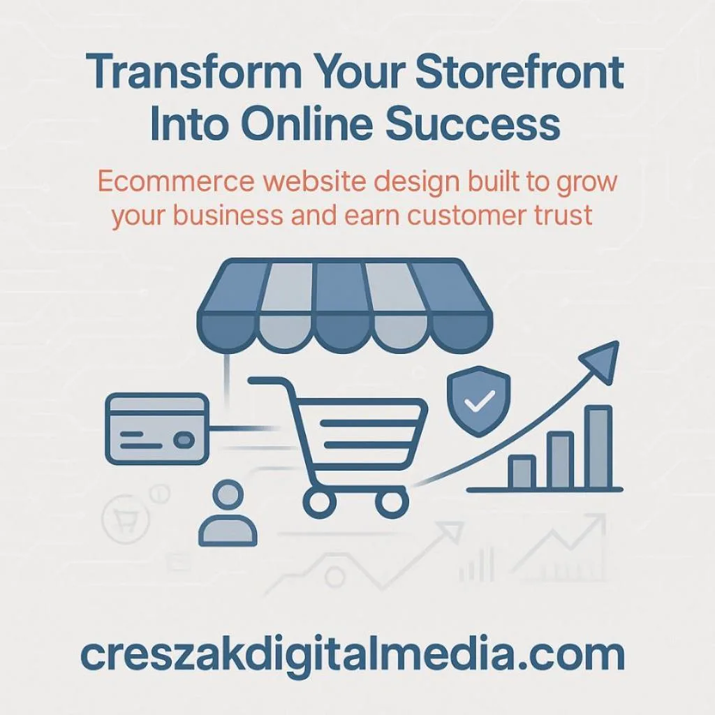 CresZak Digital Media Ecommerce Web Design Services that drive online growth.