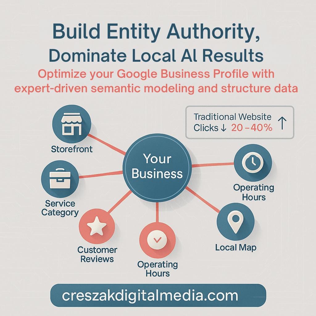 entity relevance modeling within google business profile optimization Entity relevance modeling for Google Business Profile optimization strengthening Local SEO Services – CresZak Digital Media.