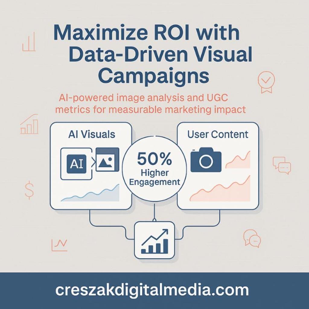 have your best social media marketing service packages measured roi specifically for ai-generated visuals or user-generated content in paid campaigns ROI-focused Social Media Marketing Services using AI visuals and UGC by CresZak Digital Media.