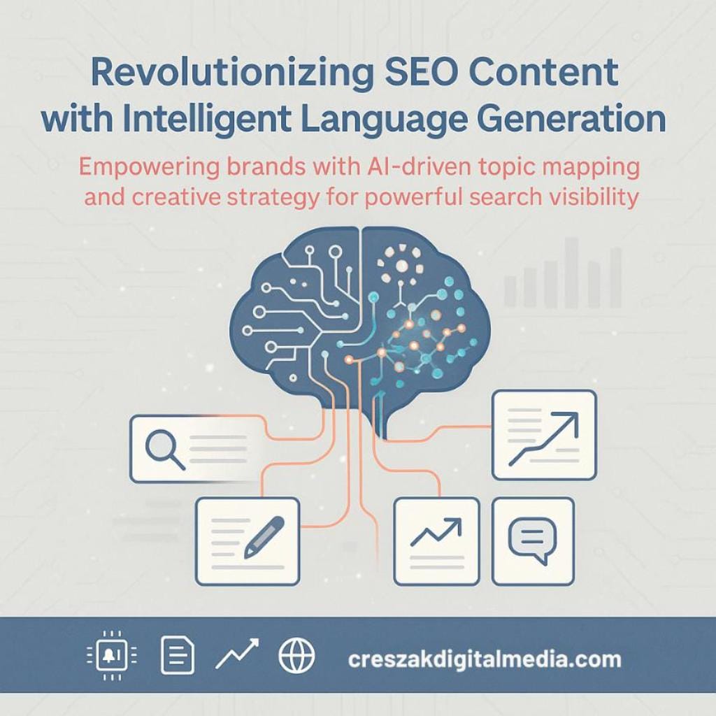 how natural language generation reshapes seo content writing services CresZak Digital Media uses NLG to elevate SEO content writing services.