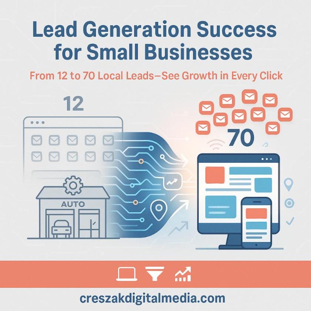 how one small business transformed their customer reach CresZak Digital Media Lead Gen Agency helping small businesses transform customer reach.