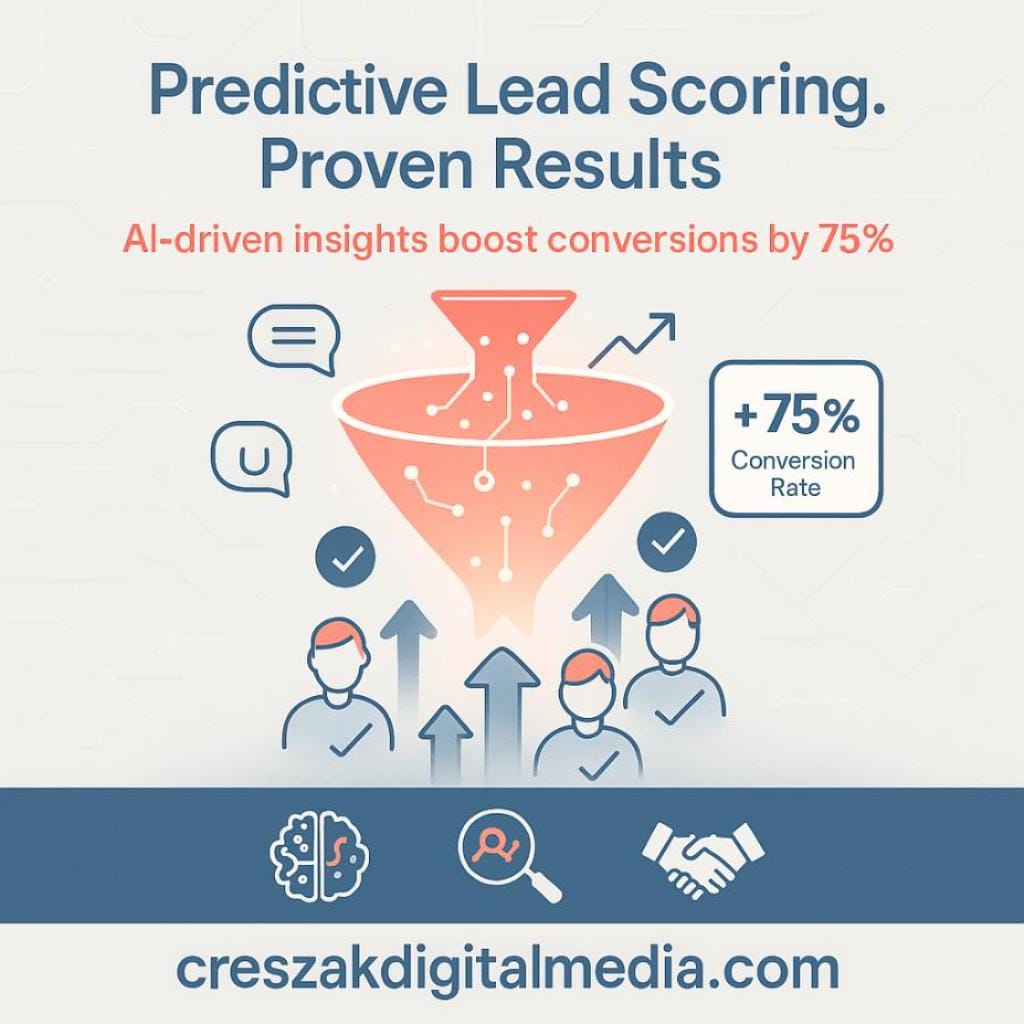 how predictive lead scoring elevates conversion performance Predictive lead scoring elevating conversions through Lead Gen SEO Services by CresZak Digital Media.
