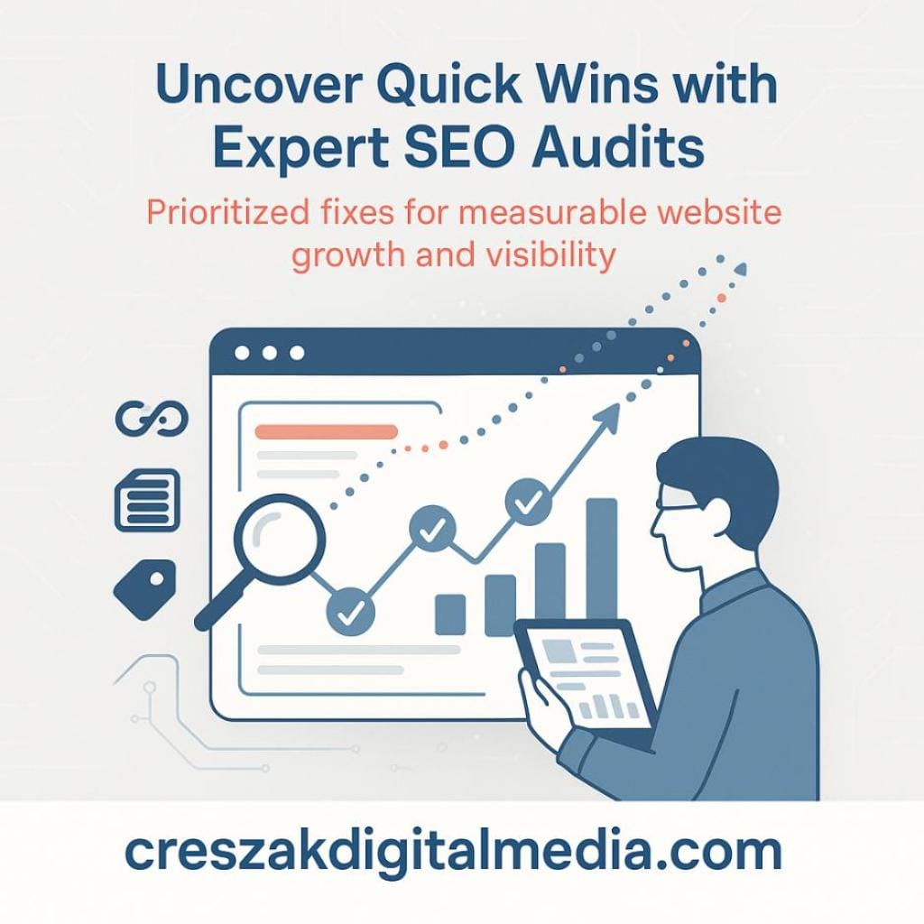 how website seo audit services identify quick wins for seo improvement Website SEO Services by CresZak Digital Media Identifying Quick Wins Through SEO Audits