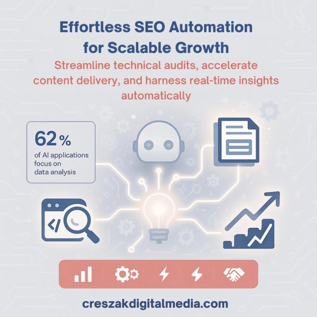 implementing seo automation workflows for scalable growth CresZak Digital Media implements SEO automation for scalable business growth.