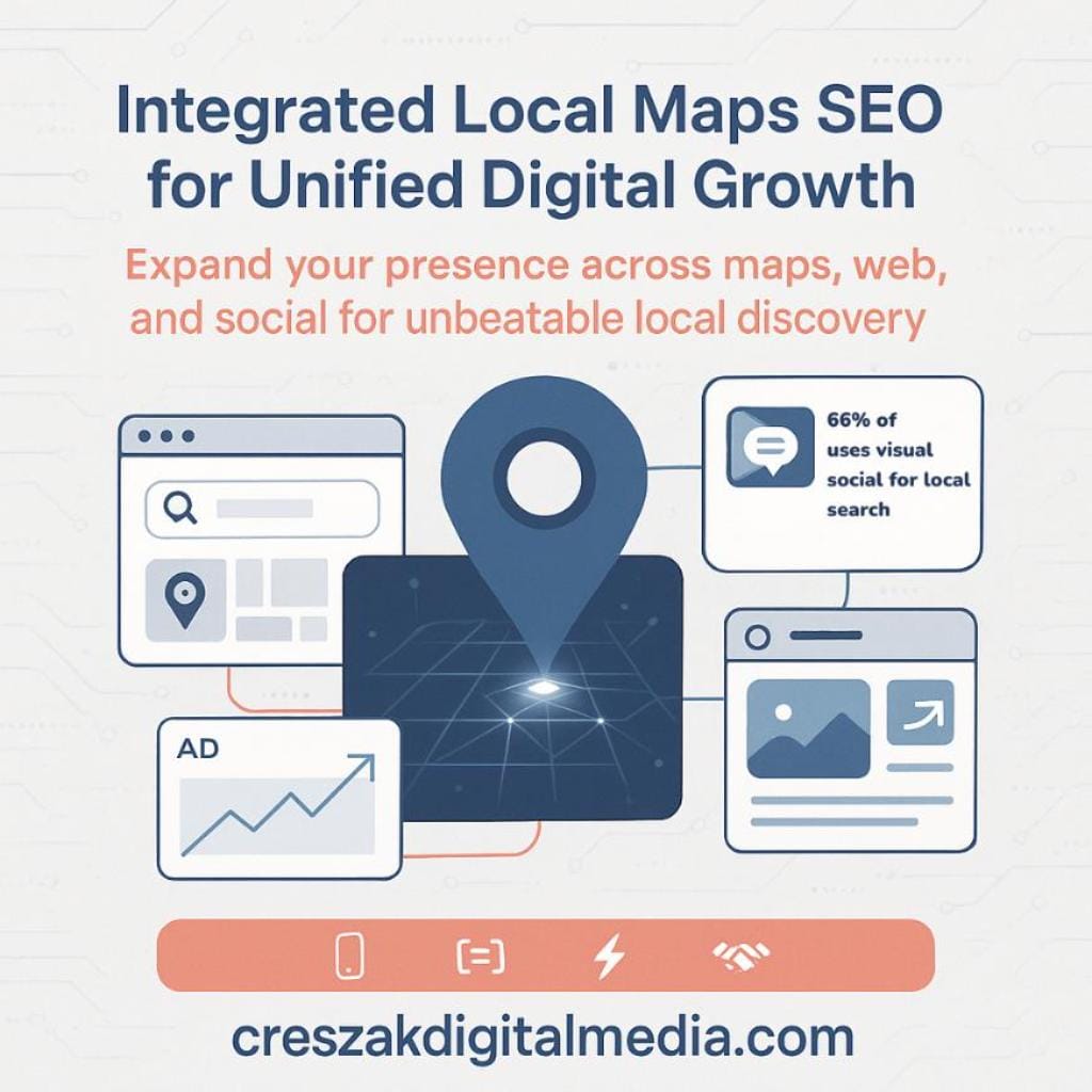 integrating local maps seo with comprehensive digital strategy Integrating Local Maps SEO into comprehensive digital strategy to improve Local SEO Services – CresZak Digital Media.