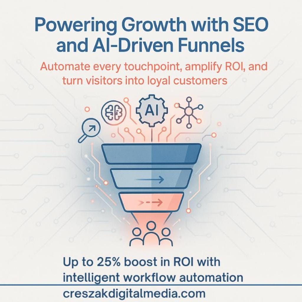integrating smart seo campaigns with ai-powered sales funnels Smart SEO campaigns integrated with AI sales funnels to boost Lead Gen SEO Services – CresZak Digital Media.