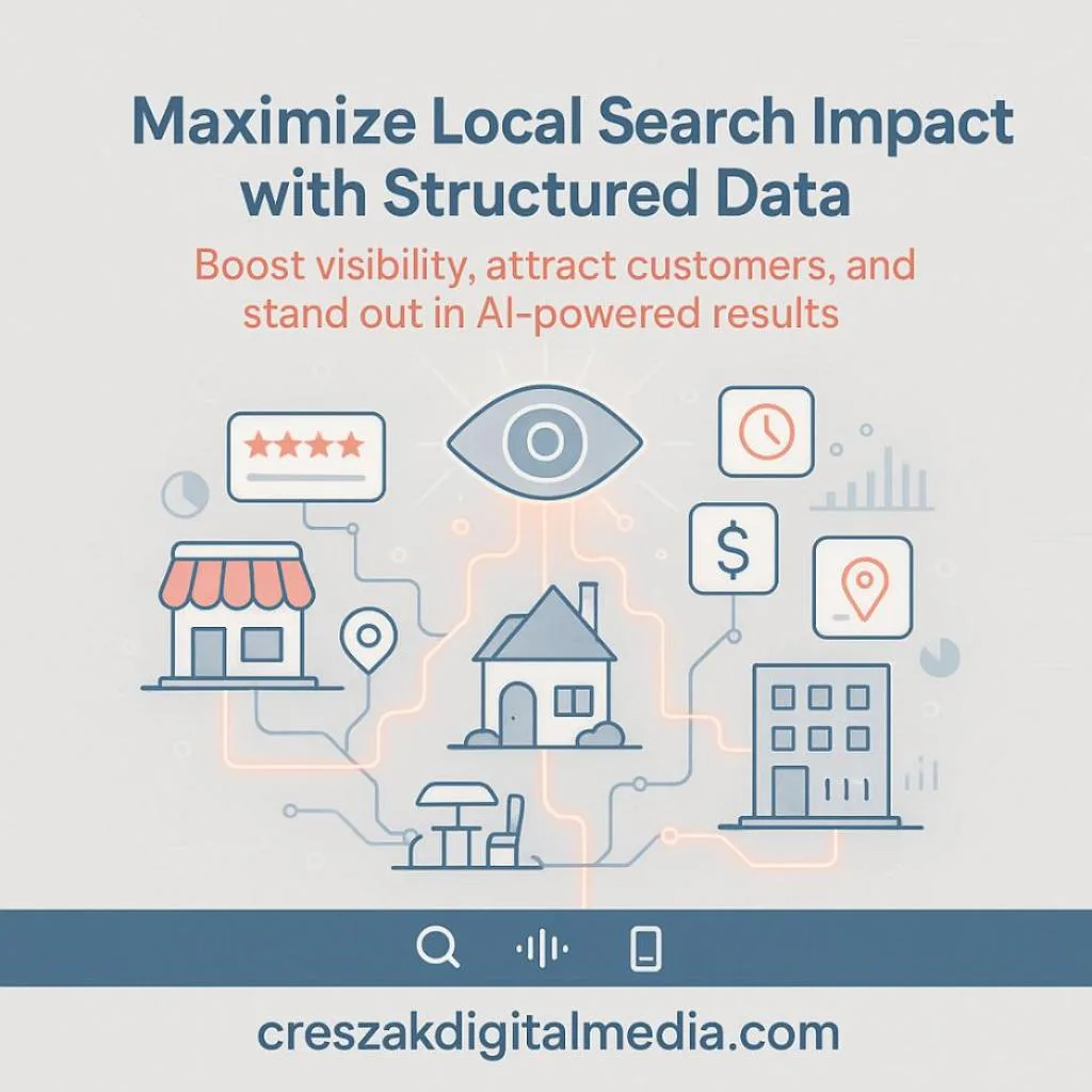 integrating structured data markup for maximum search visibility Integrating structured data markup to boost Local SEO Services for maximum search visibility – CresZak Digital Media.