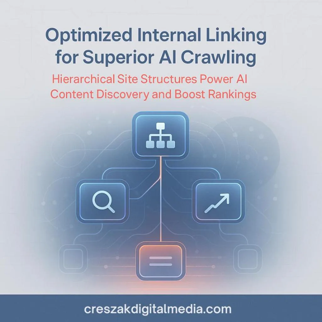 How internal linking architecture boosts AI crawling and strengthens SEO Services for Small Businesses by CresZak Digital Media.