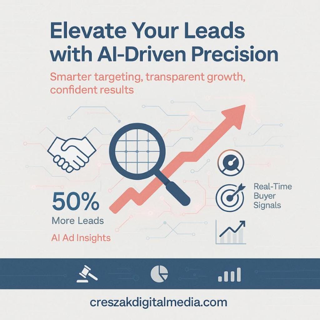 is ai a real game changer for small business leads, or are b2b lead gen ad agency tools overhyped CresZak Digital Media Lead Gen Agency leveraging AI to enhance small business lead generation.